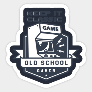 Keep It Classic Game Old School Gamer Sticker